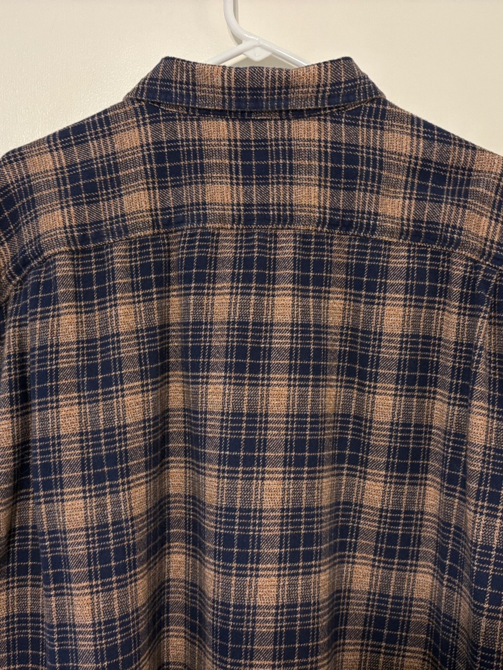 Patagonia #53947 Men's Blue/Tan Plaid Fjord Flannel Button-Front Shirt XXL/2XL - Picture 5 of 11